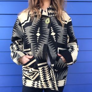 Pendleton wool fabric jacket